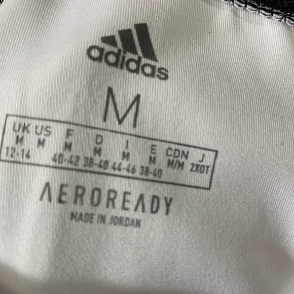 ADIDAS FB 78 TIG Women's  3 Stripes Activewear Cropped Leggings Size M - Picture 7 of 9